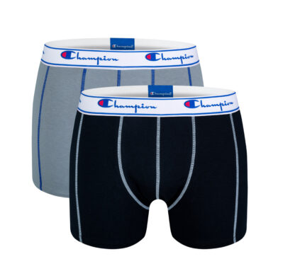 Champion Mens Boxers Y081T Grey Black 2 pack