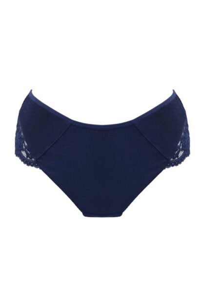 Pour Moi Love To Lounge Lace and Modal Rib Midi Brief - Image 5