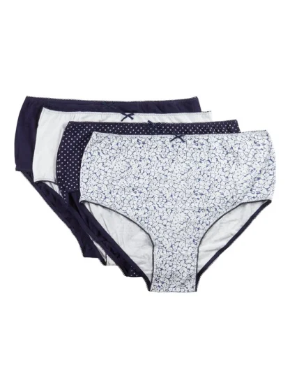 Slenderella Assorted Midi Briefs 4 pack - Image 4