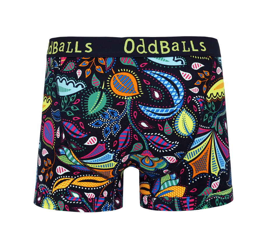 Oddballs Magic Garden Mens Cotton Boxer Shorts - Image 3