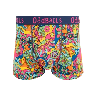 Oddballs Wildflower Mens Cotton Boxer Shorts
